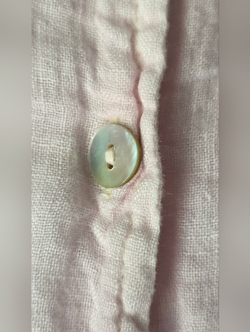 Luna Luz Linen Gauze Tunic, Pale Pink, Pockets, Flowy, Lagenlook - Picture 15 of 15
